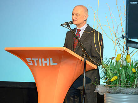 : Dr Nikolas Stihl (advisory and supervisory board chairman of the STIHL Group) praised the Tyrolean site in his speech.