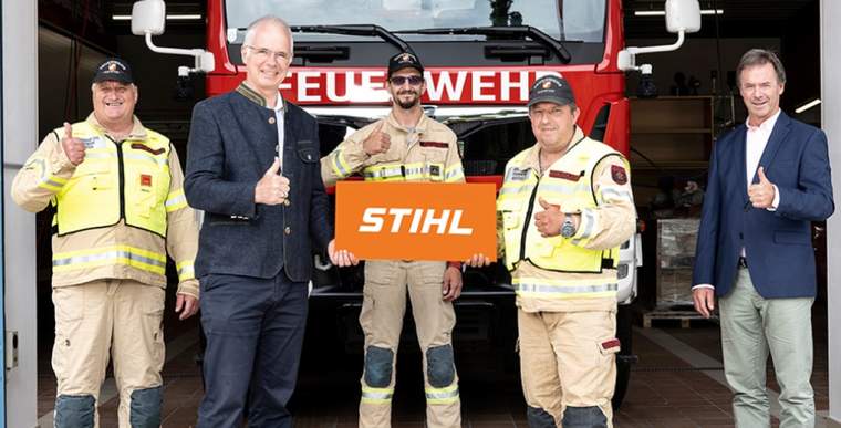 Support for the Kufstein Fire Brigade after flooding