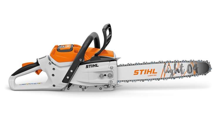 The STIHL MSA 300, launched in Austria in March 2022, is currently the most powerful cordless chainsaw on the market.