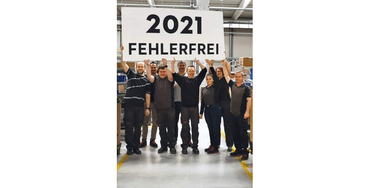 In 2021, work was carried out error-free on seven assembly lines.
