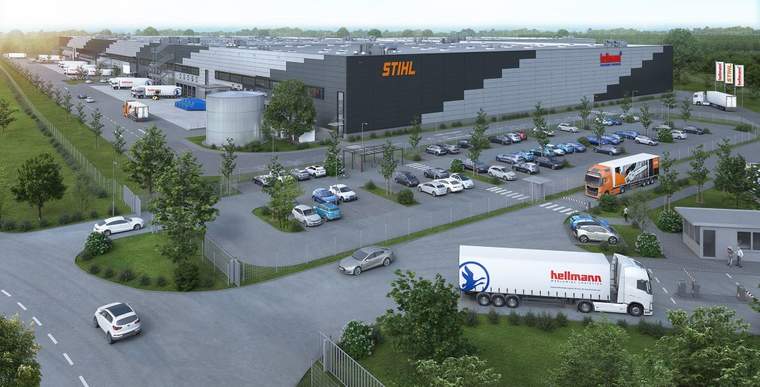 STIHL Tirol is entrusted with the operational management of the new STIHL central warehouse in Völklingen. 